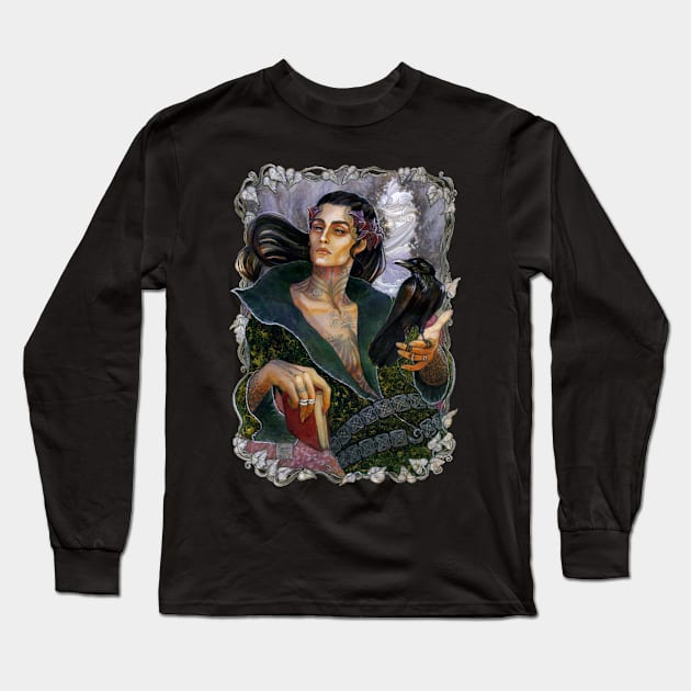 The Raven King Long Sleeve T-Shirt by BohemianWeasel